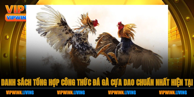 Danh sách tổng hợp công thức đá gà cựa dao chuẩn nhất hiện tại